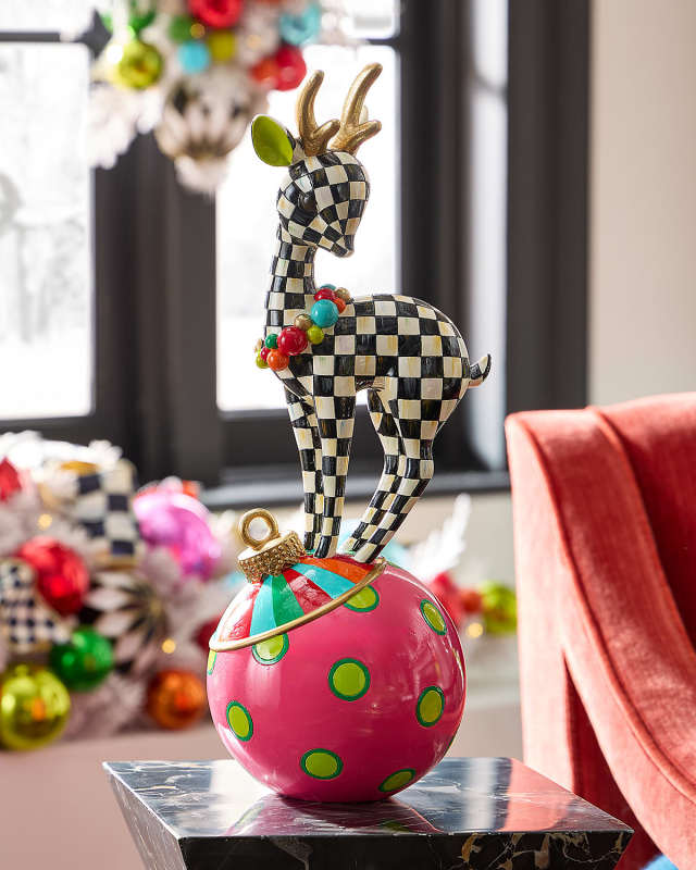 Confetti Christmas Deary Deer on Ornament